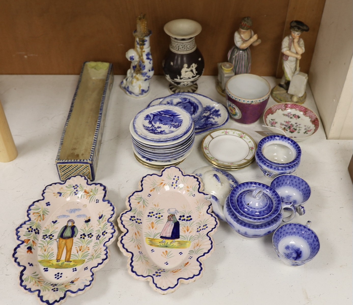 A group of 19th century ceramics including child's pottery